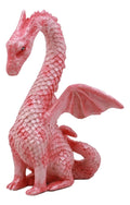 Ebros Valentine Cupid Love Pink Dragon Figurine 4.25"Tall Romantic Female Dragon Collectible