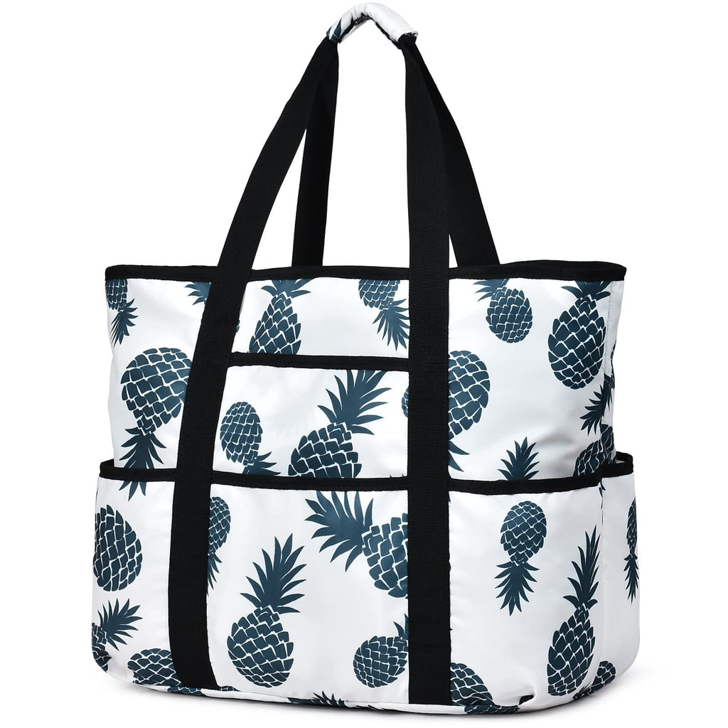 Beach Bags for Women, Beach Tote Bag with Zipper Pockets Beach Bag