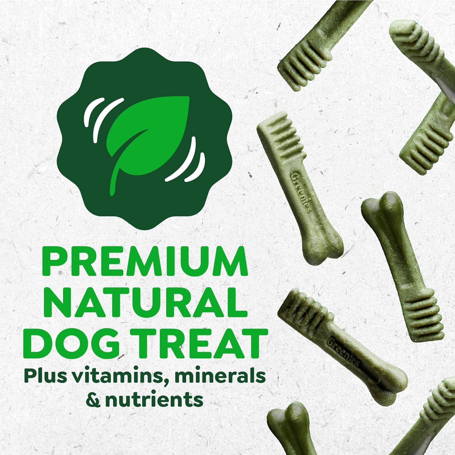 Veterinarian-Recommended Adult Natural Dental Dog Treats Large Size, Original Flavor, 6 Oz. Pack, 4 Count