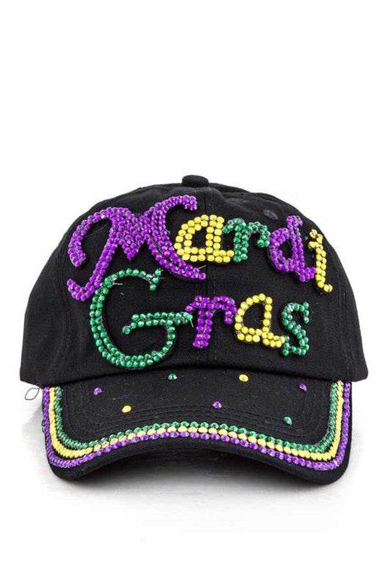 Crystal Mardi Gras Fashion Cap