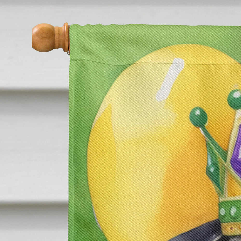 Pug King of Mardi Gras House Flag