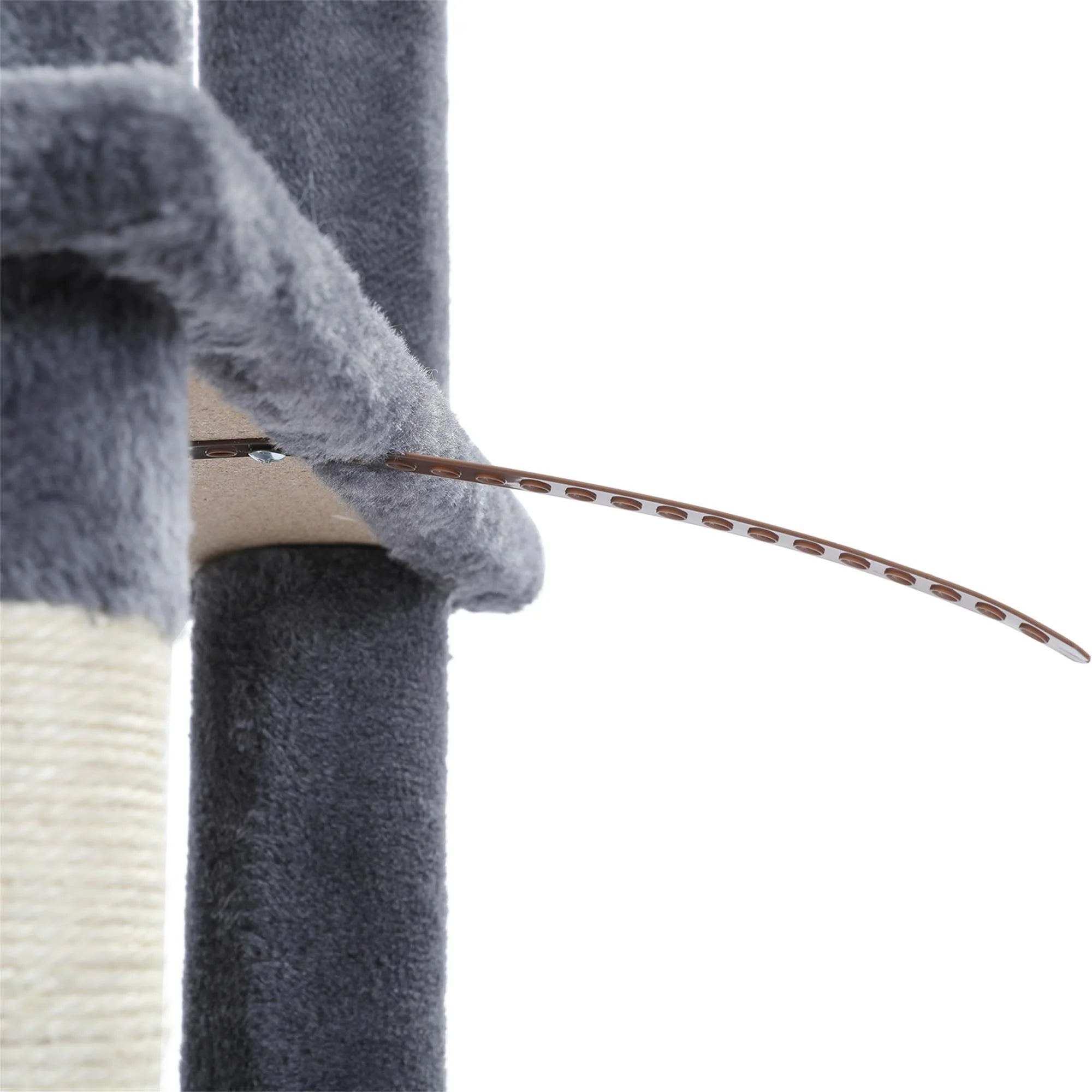 61" Cat Tree Tower for Indoor Cats with Platform and Scratching Posts, Cat Condo Cat Tree House in Pet Supplies, Gray