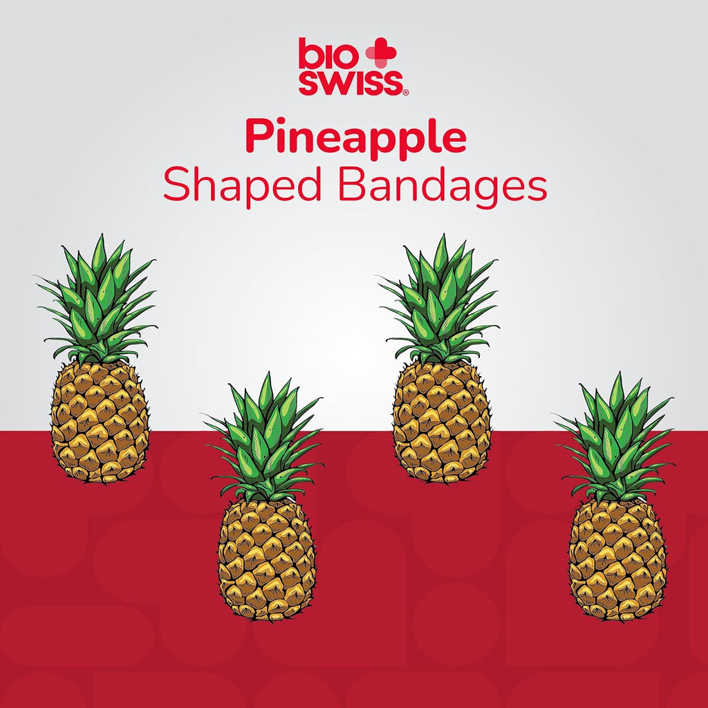 Bandages, Pineapple Shaped Self Adhesive Bandage Set, Latex Free, Sterile Wound Care, 24 Count