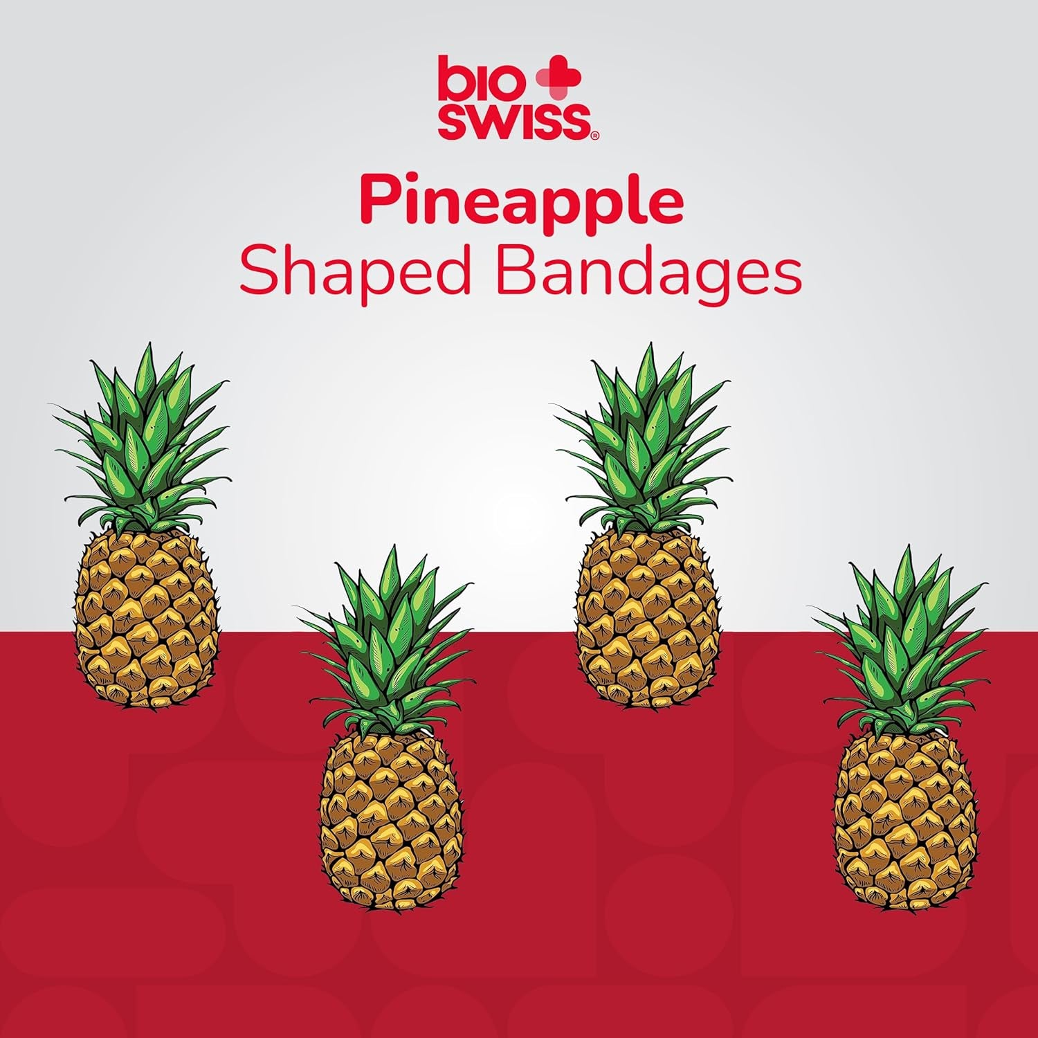 Bandages, Pineapple Shaped Self Adhesive Bandage Set, Latex Free, Sterile Wound Care, 24 Count