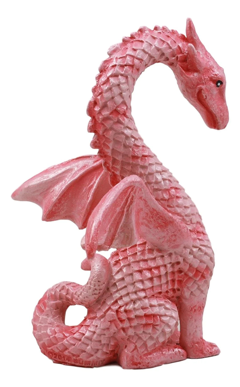 Ebros Valentine Cupid Love Pink Dragon Figurine 4.25"Tall Romantic Female Dragon Collectible