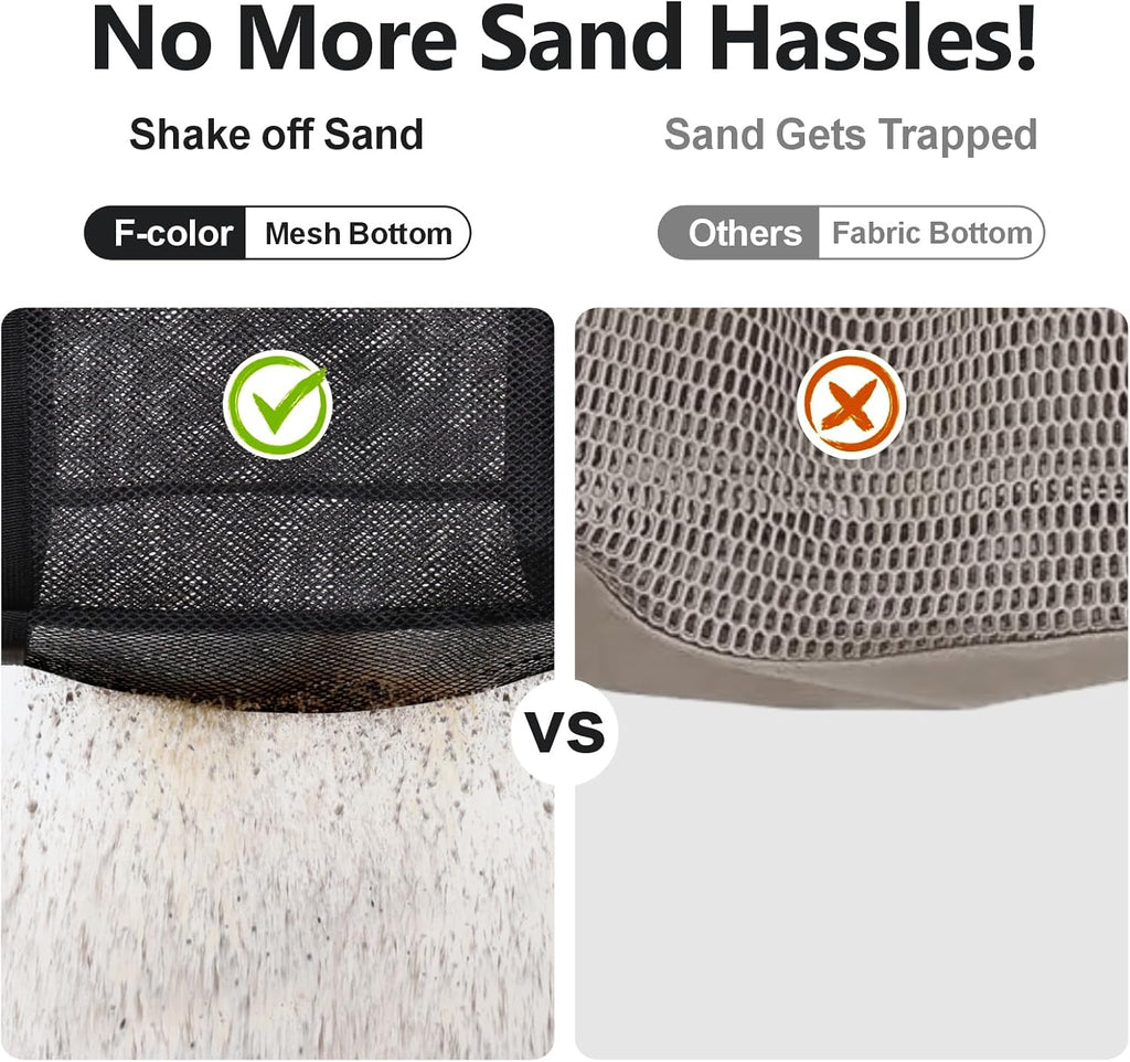 Mesh Beach Bag Family - Large Tote Bag for Cruise Pool Toys Beach Vacation Essentials