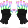 LED Colorful Flashing Finger Lighting Gloves, Glow Rave Cool Toys for Adult Teens