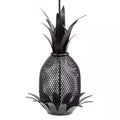 18 In. Tall Black Powder Coat Garden Pineapple Bird Feeder
