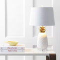 Pineapple 23 In. White/Gold Ceramic Table Lamp
