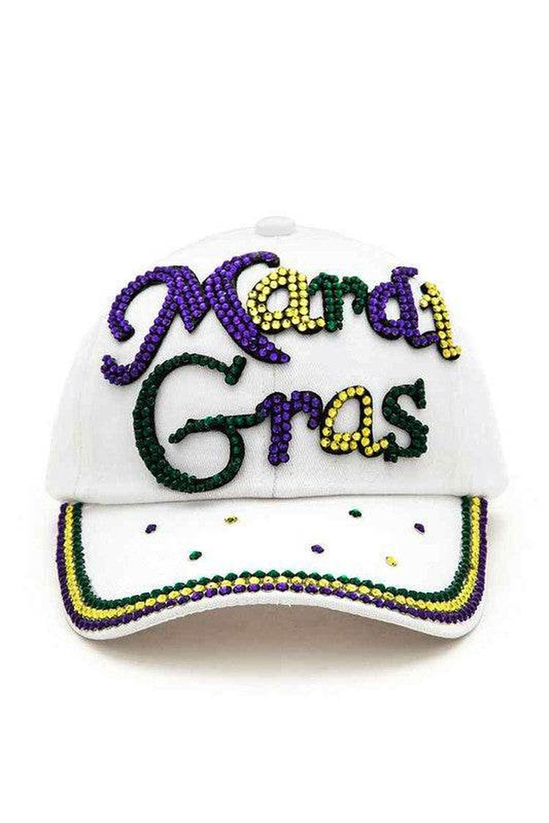 Crystal Mardi Gras Fashion Cap