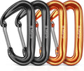 Carabiner Clips Heavy Duty 12Kn (2697 Lbs)-Lightweight Locking Carabiners for Camping, Hiking, Hammock, Dog Leash Harness, Outdoor and Gym Etc, Keychains& Utility