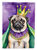Pug King of Mardi Gras House Flag